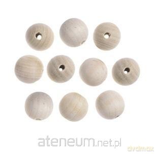 Koraliki drewniane kulki 25mm 10szt