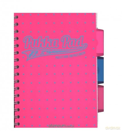 Project Book Neon Dots A5/100K kratka róż (3 szt)