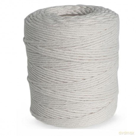 Sznurek bawełniany do makramy 2mm 250g biały