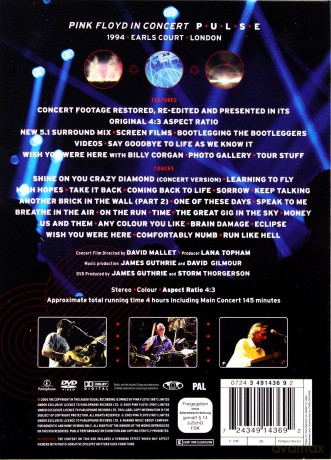 Pink Floyd: Pulse (digipack) [2DVD]