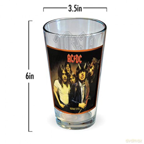 AC/DC: AC/DC Classic Covers 16 Oz 4 Pack Pint Glasses