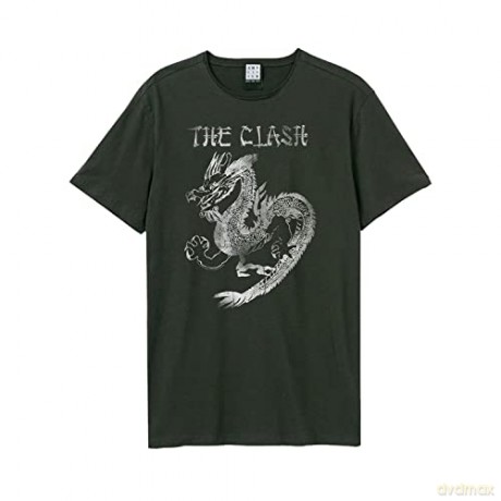 Clash: Clash - New Dragon Amplified Medium Vintage Charcoal T Shirt