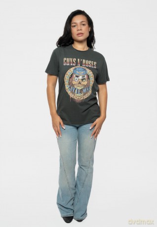 Guns N Roses: Guns N Roses Civil War Amplified Small Vintage Charcoal T Shirt
