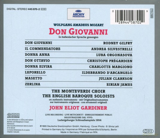 Gardiner: Mozart- Don Giovanni \'95 [3CD]