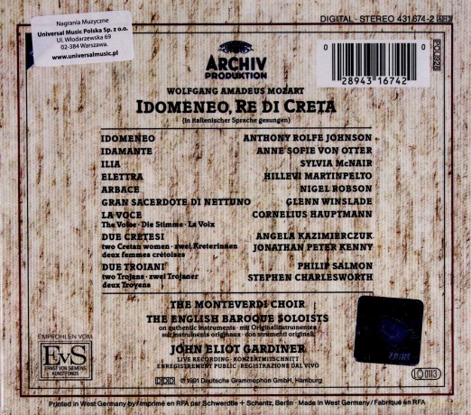 Gardiner: Mozart-Idomeneo [3CD]