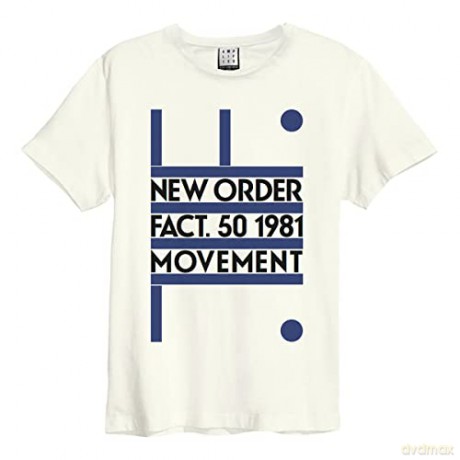 New Order: New Order - Movement Amplified Large Vintage White T Shirt