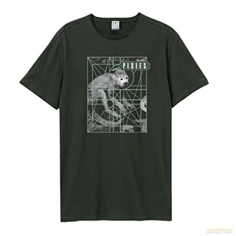 Pixies: Pixies - Dolittle Amplified Medium Vintage Charcoal T Shirt