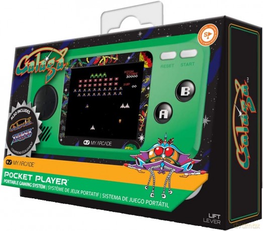 My Arcade: POCKET PLAYER GALAGA PORTABLE GAMING SYSTEM (3 GAMES IN 1)