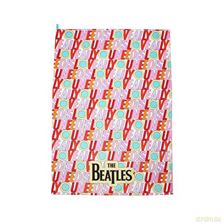 The Beatles: Tea Towel (Recycled Cotton) - The Beatles (Love)