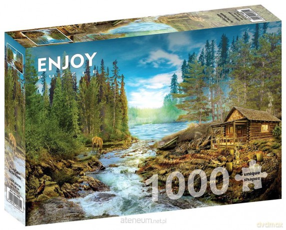 ENJOY 1000 el. Chatka nad rzeką [PUZZLE]