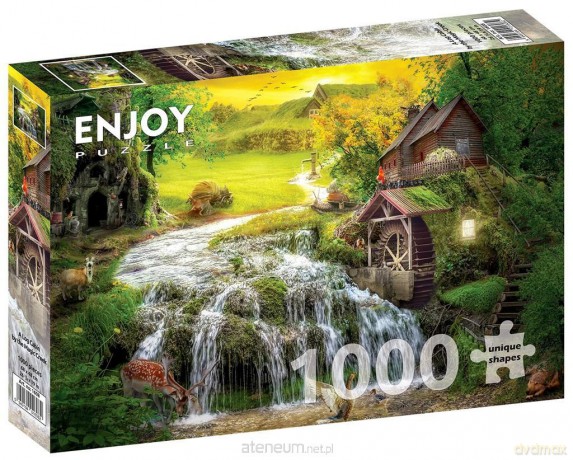 ENJOY 1000 el. Chatka z młynem wodnym [PUZZLE]