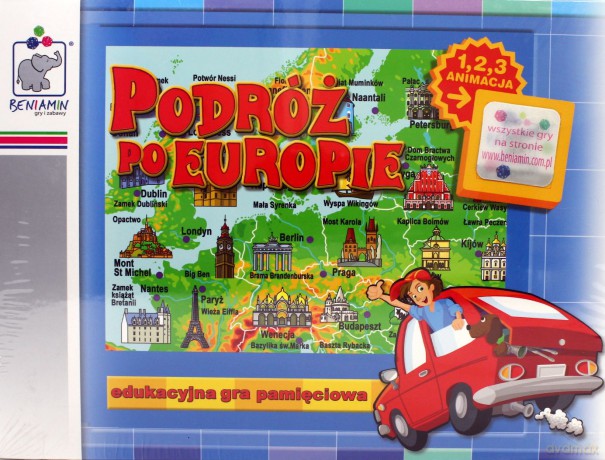 BENIAMIN Gra Podróż po Europie 600725 [GRA]
