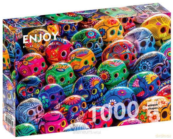 ENJOY 1000 el. Kolorowe czaszki [PUZZLE]