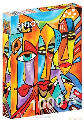 ENJOY 1000 el. Kolorowe twarze [PUZZLE]