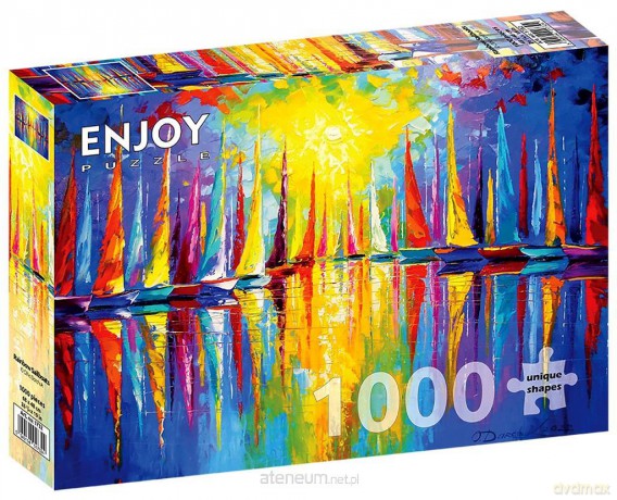 ENJOY 1000 el. Kolorowe żaglówki [PUZZLE]