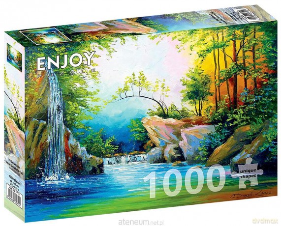 ENJOY 1000 el. Leśny wodospad [PUZZLE]