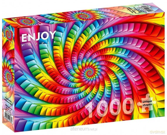 ENJOY 1000 el. Psychodeliczna tęczowa spirala [PUZZLE]