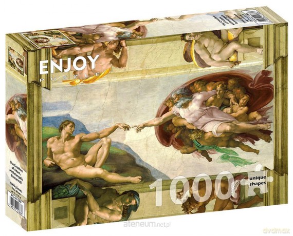 ENJOY 1000 el. Stworzenie Adama, Michał Anioł [PUZZLE]