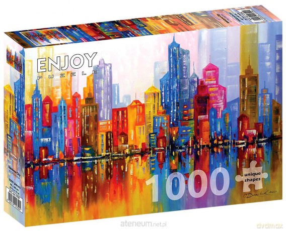 ENJOY 1000 el. Tęczowe miasto [PUZZLE]