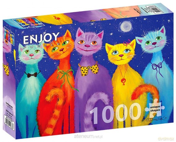 ENJOY 1000 el. Uśmiechnięte koty [PUZZLE]