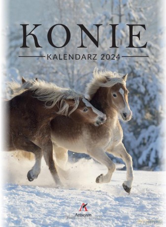Kalendarz 2024 wieloplanszowy B4 Konie [KALENDARZ]