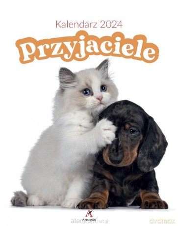Kalendarz 2024 wieloplanszowy Przyjaciele biały [KALENDARZ]