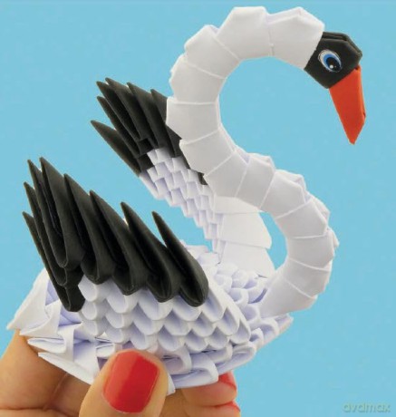 Origami 3D - Łabędź