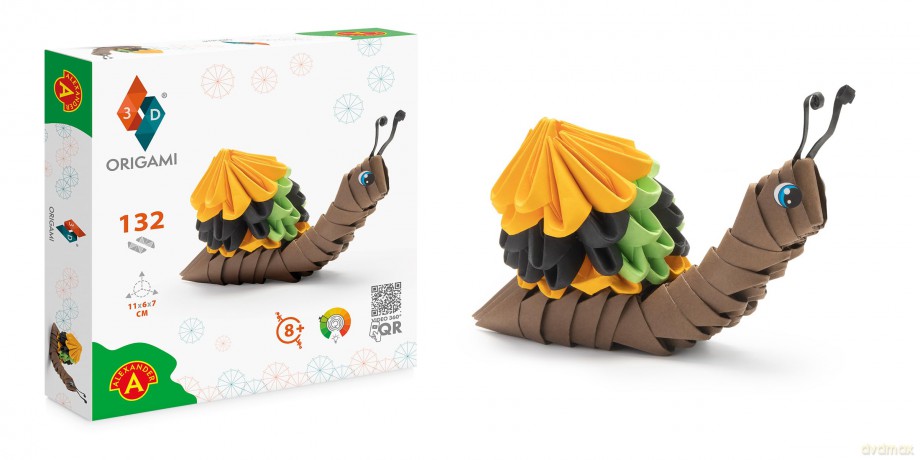 Origami 3D - Ślimak