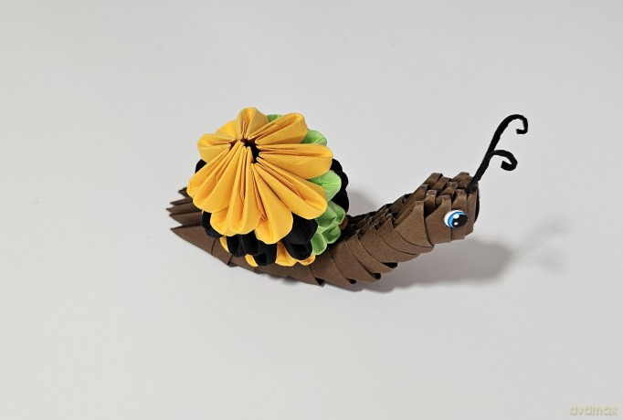 Origami 3D - Ślimak
