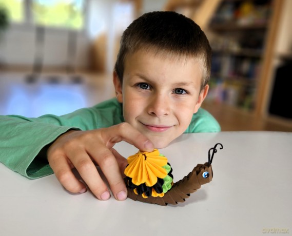 Origami 3D - Ślimak