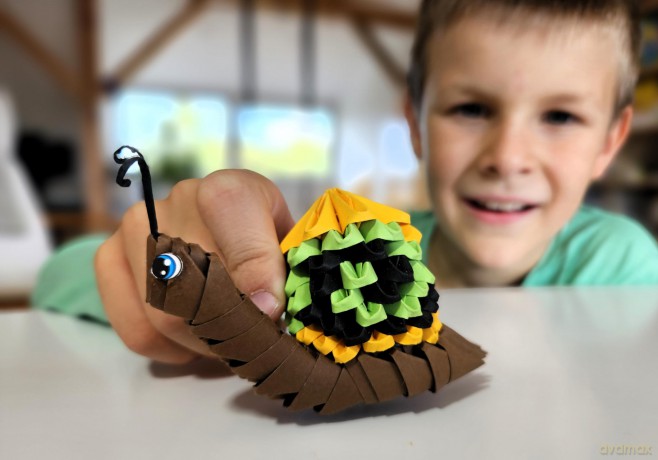 Origami 3D - Ślimak