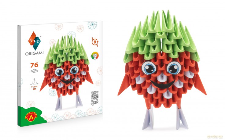 Origami 3D - Truskawka