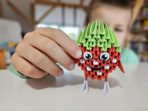 Origami 3D - Truskawka