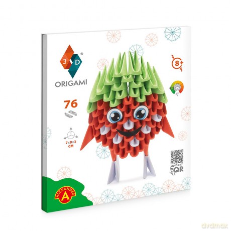 Origami 3D - Truskawka