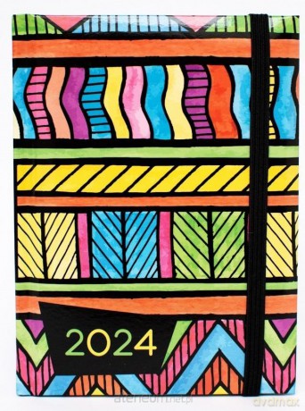 Terminarz 2024 tygodniowy A6 Lakier MIX [KALENDARZ]