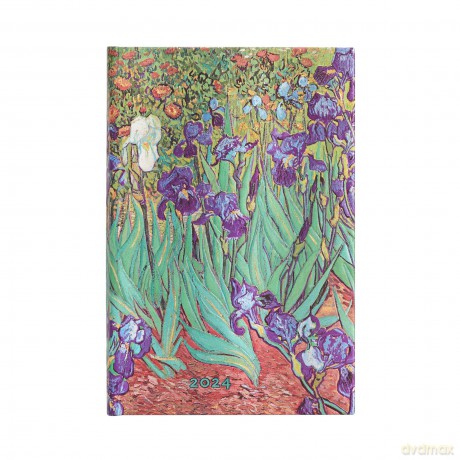 Kalendarz 2024 Van Gogh's Irises Mini tygodniowy HOR [KALENDARZ]