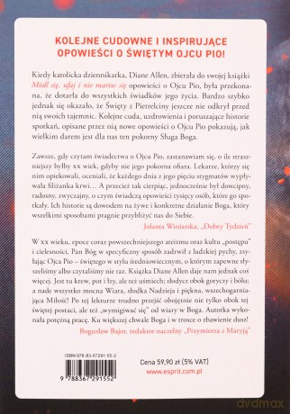 Módl się, ufaj i nie martw się. Nowe historie o Ojcu Pio. Część 2 - Diane Allen [KSIĄŻKA]