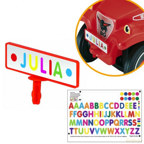 BIG Tablica Rejestracyjna 800001262 [ZABAWKA]