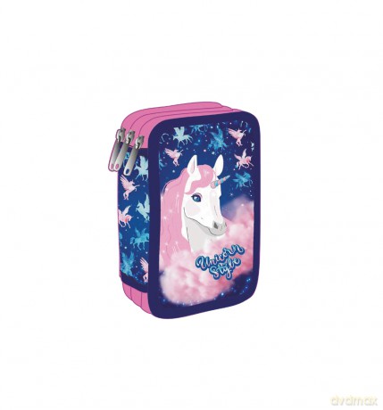 Piórnik 3-komorowy z wyposażeniem Coolpack Jumper 3 unicorn