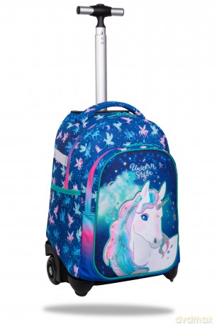 Plecak 2-kolorowy na kółkach Colorino jack unicorn