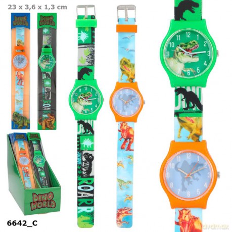 Zegarek na rękę Dino World 1 szt mix 6642A