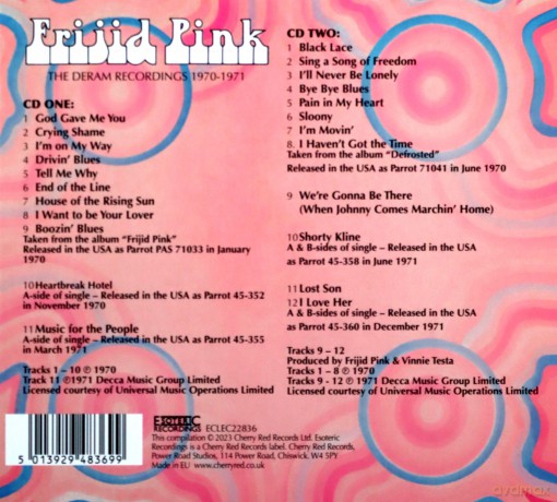 Frijid Pink: Deram Recordings 1970-71 [CD]
