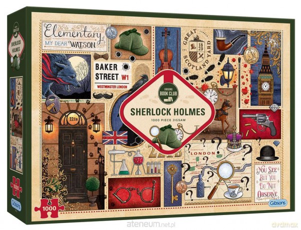GIBSON 1000 el. Klub Książki: Sherlock Holmes [PUZZLE]