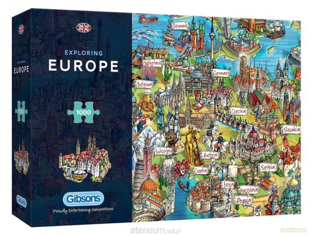 GIBSON 1000 el. Odkrywanie Europy [PUZZLE]