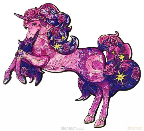 GIBSON Puzzle drewniane/kolorowe - Jednorożec [PUZZLE]