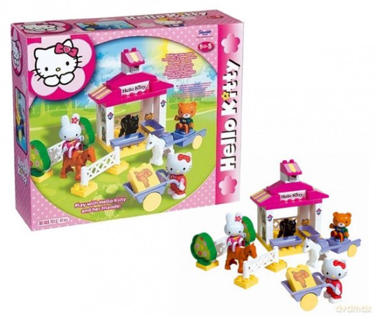 BIG KLOCKI STADNINA HELLO KITTY 800057012 [ZABAWKA]