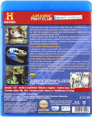 Jurassic Fight Club I Grandi Predatori [Blu-Ray]