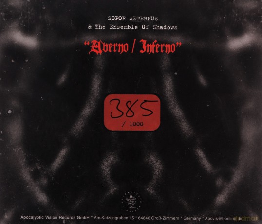 Sopor Aeternus: Averno, Inferno [CD]