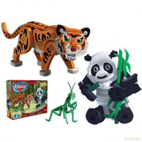 BLOCO Tygrys i Panda 25008 [ZABAWKA]