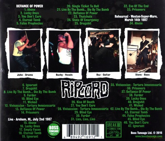 Ripcord: Defiance Of Power [CD]